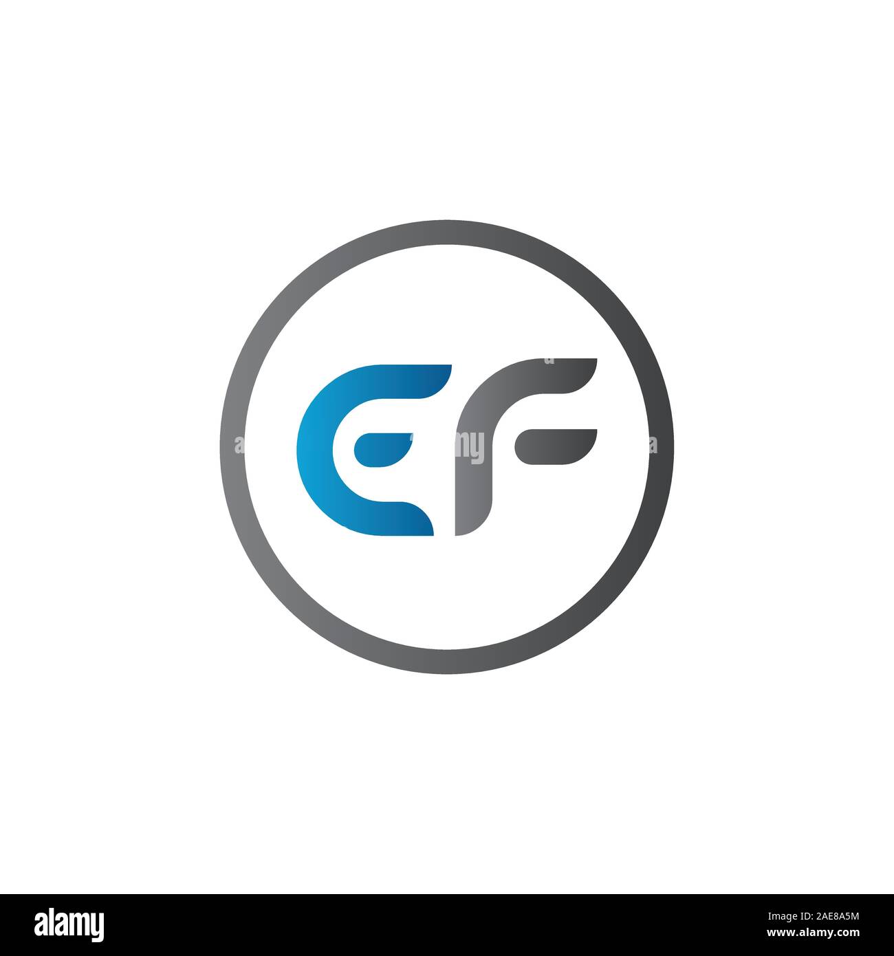Erste EF Brief verknüpft Logo. Creative Brief EF modernen Business Logo Vektor Vorlage. Erste EF Logo Template Design Stock Vektor