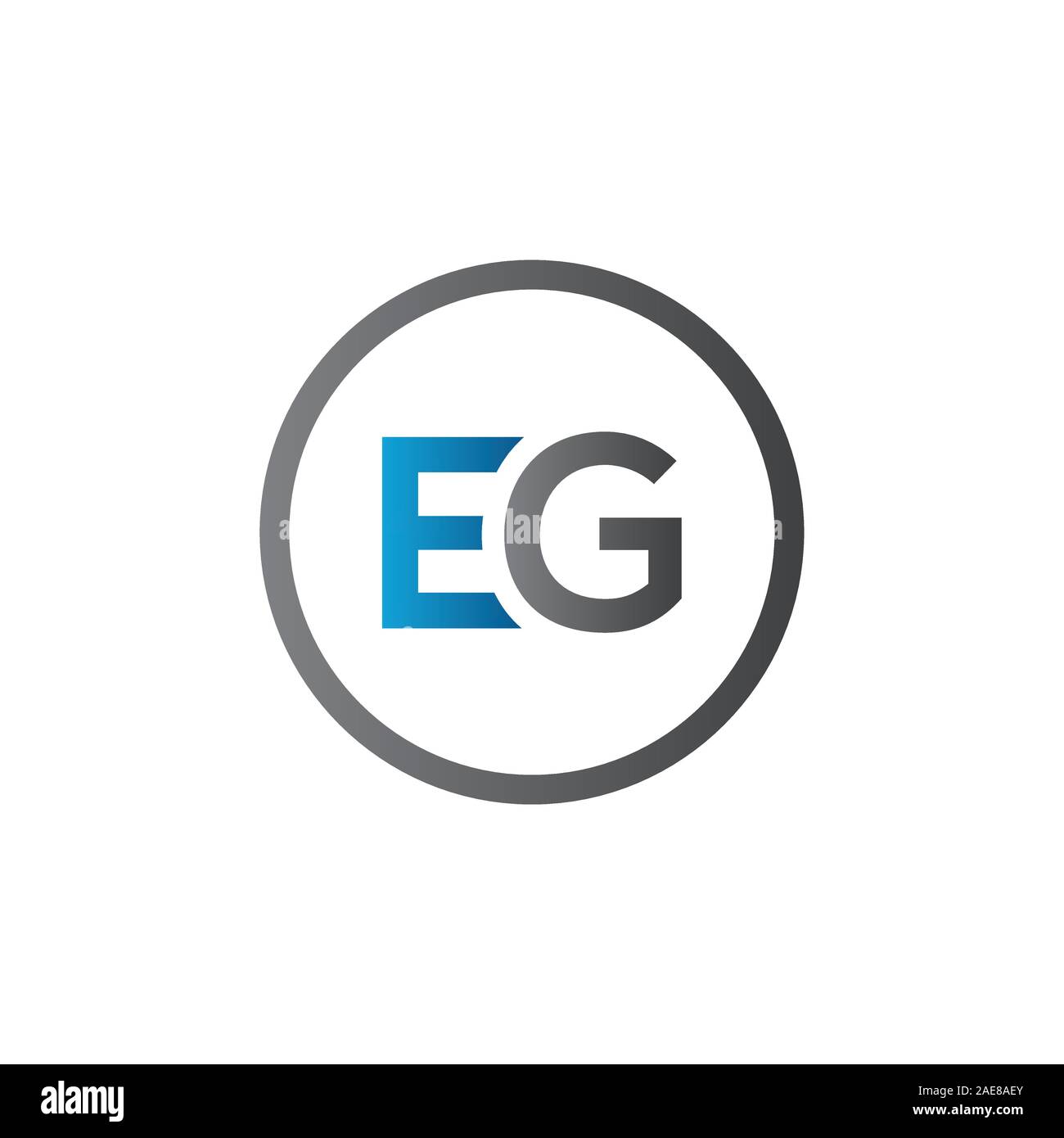 Erste z.b. Brief verknüpft Logo. Kreatives Schreiben Z.B. moderne Business Logo Vektor Vorlage. Erste EG Logo Template Design Stock Vektor