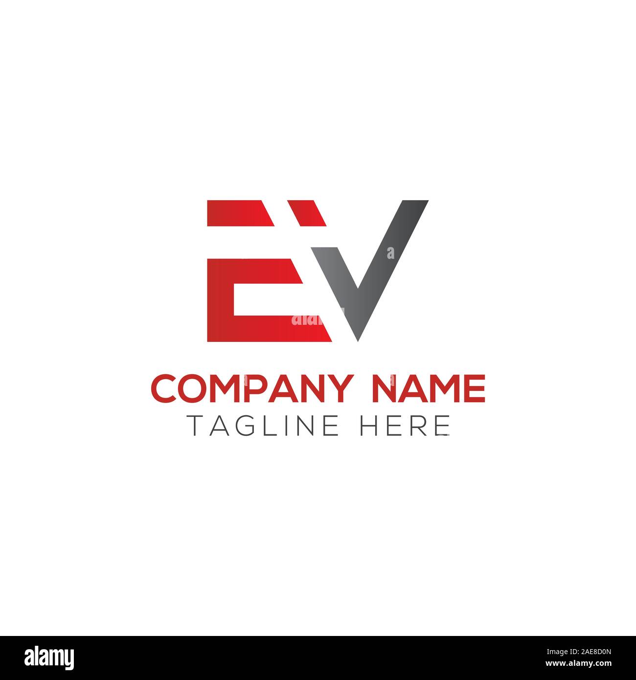 Erste EV Schreiben verbunden Logo. Kreatives Schreiben EV moderne Business Logo Vektor Vorlage. Erste EV Logo Template Design Stock Vektor