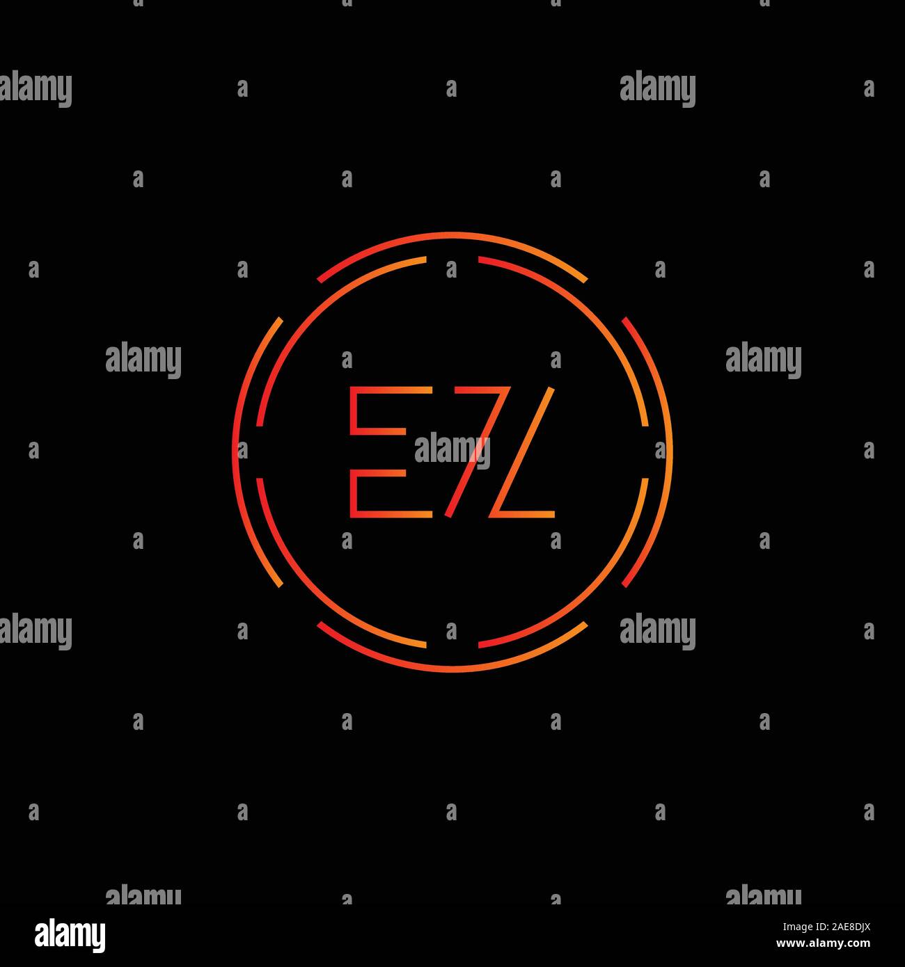 Erste EZ Schreiben verbunden Logo. Kreatives Schreiben EZ modernen Business Logo Vektor Vorlage. Erste EZ Logo Template Design Stock Vektor