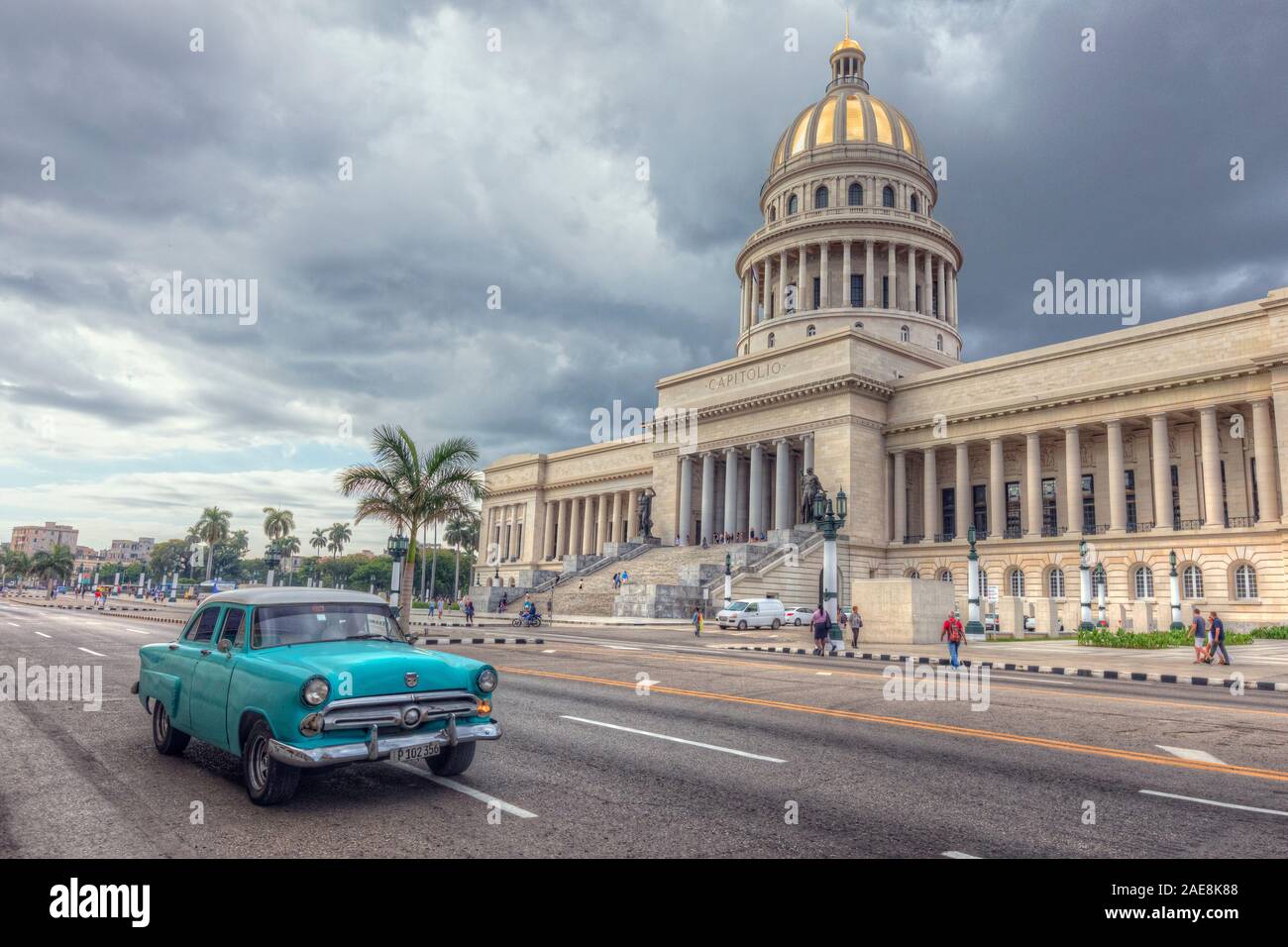 El Capitolio, Havanna, Karibik, Kuba, Nordamerika Stockfoto