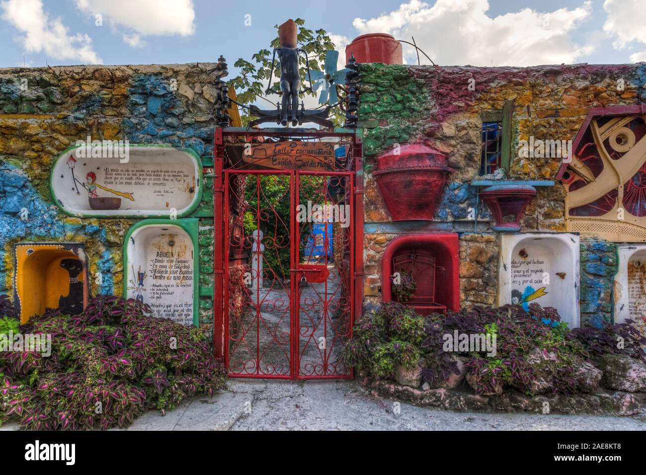 Callejón de Hamel, Havanna, Kuba, Nordamerika Stockfoto