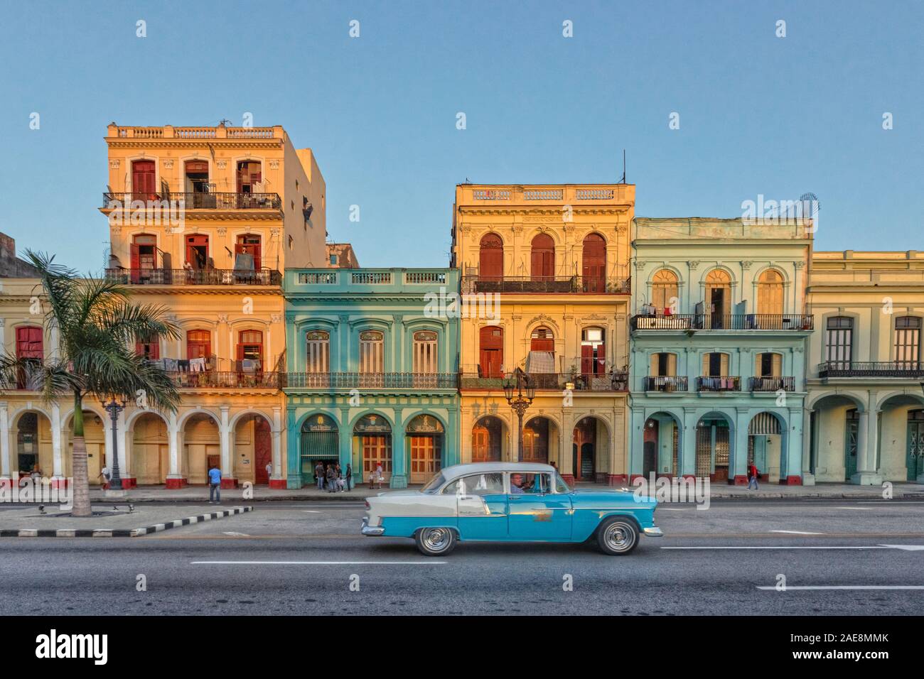 Paseo del Prado, Havanna, Kuba, Nordamerika Stockfoto