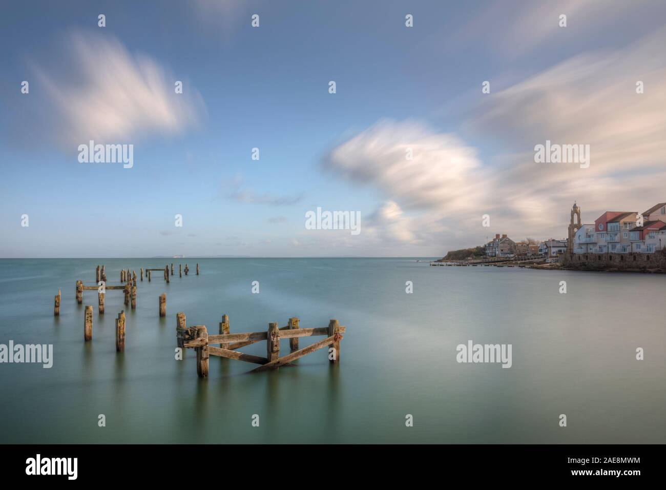 Swanage Pier, Purbeck, Dorset, England Stockfoto