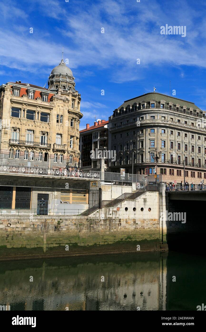 Arenal Brücke, Bilbao, Provinz Biscaya, Spanien Stockfoto