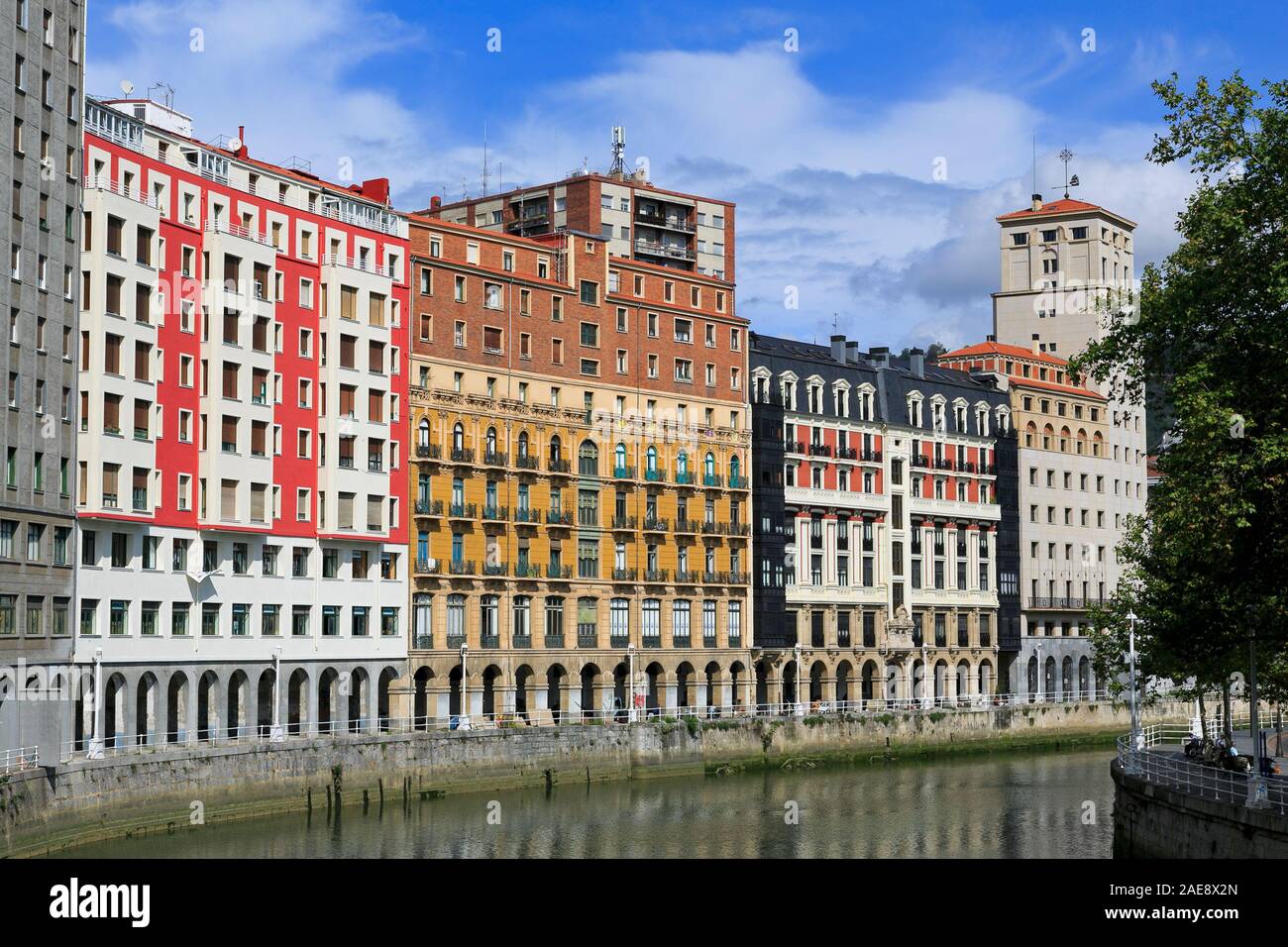 Architektur auf M. Siervas De Jesus, Bilbao, Provinz Biscaya, Spanien Stockfoto
