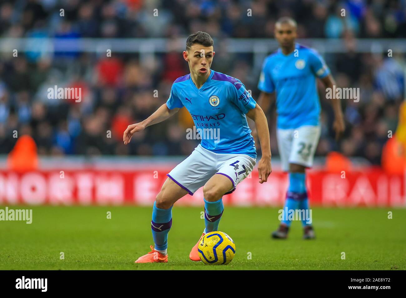 30. November 2019, St. James's Park, Newcastle, England; Premier League Newcastle United v Manchester City: Phil Foden (47) von Manchester City während des Spiels Credit: Craig Milner/News Bilder Stockfoto