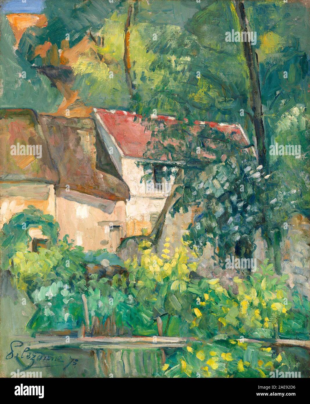 Paul Cézanne (Französisch, 1839 - 1906), das Haus von Père Lacroix, 1873, Öl auf Leinwand, Chester Dale Sammlung 1963.10.102 Stockfoto