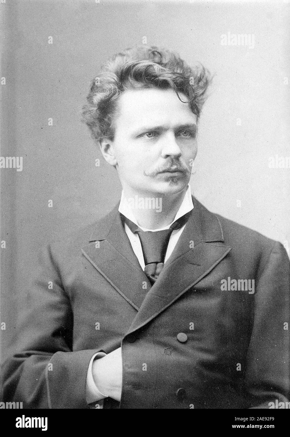 August Strindberg, Johan August Strindberg (1849-1912), schwedischer Dramatiker, Schriftsteller, Dichter, Essayist und Maler. Stockfoto