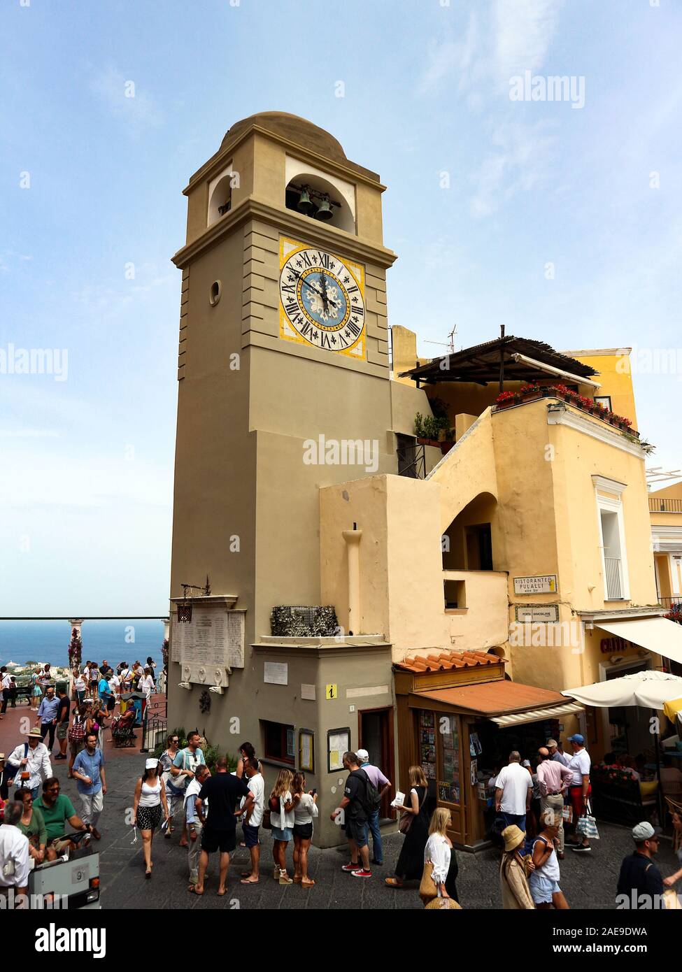 Capri Straßen und Sehenswürdigkeiten Stockfoto