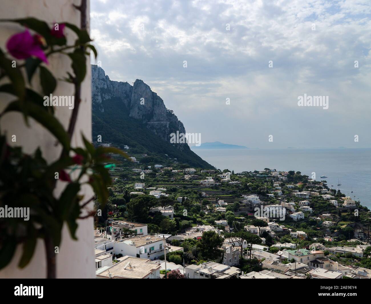 Capri Straßen und Sehenswürdigkeiten Stockfoto