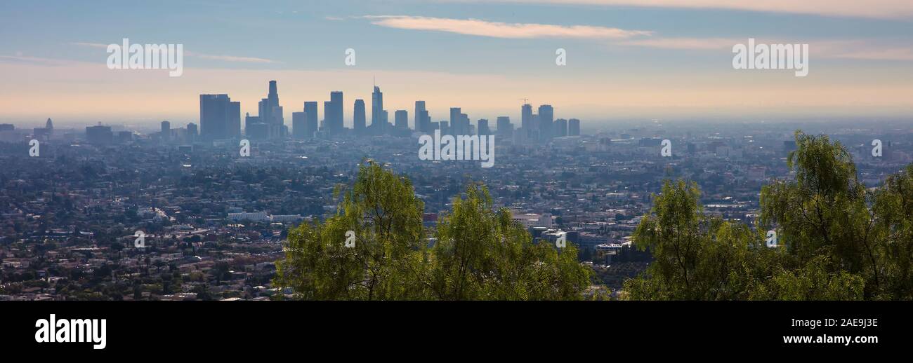 Los Angeles Skyline, Los Angeles, Kalifornien, USA Stockfoto