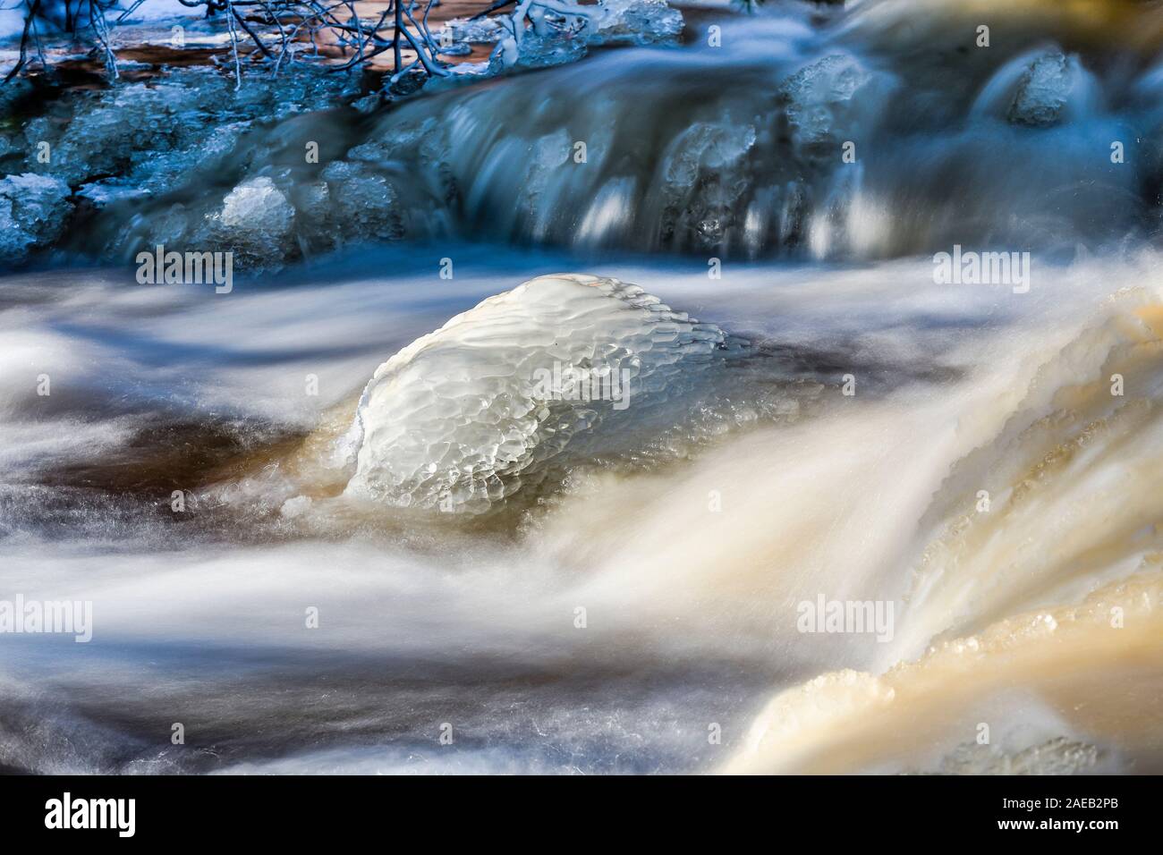 "Wasser und Eis". Stockfoto