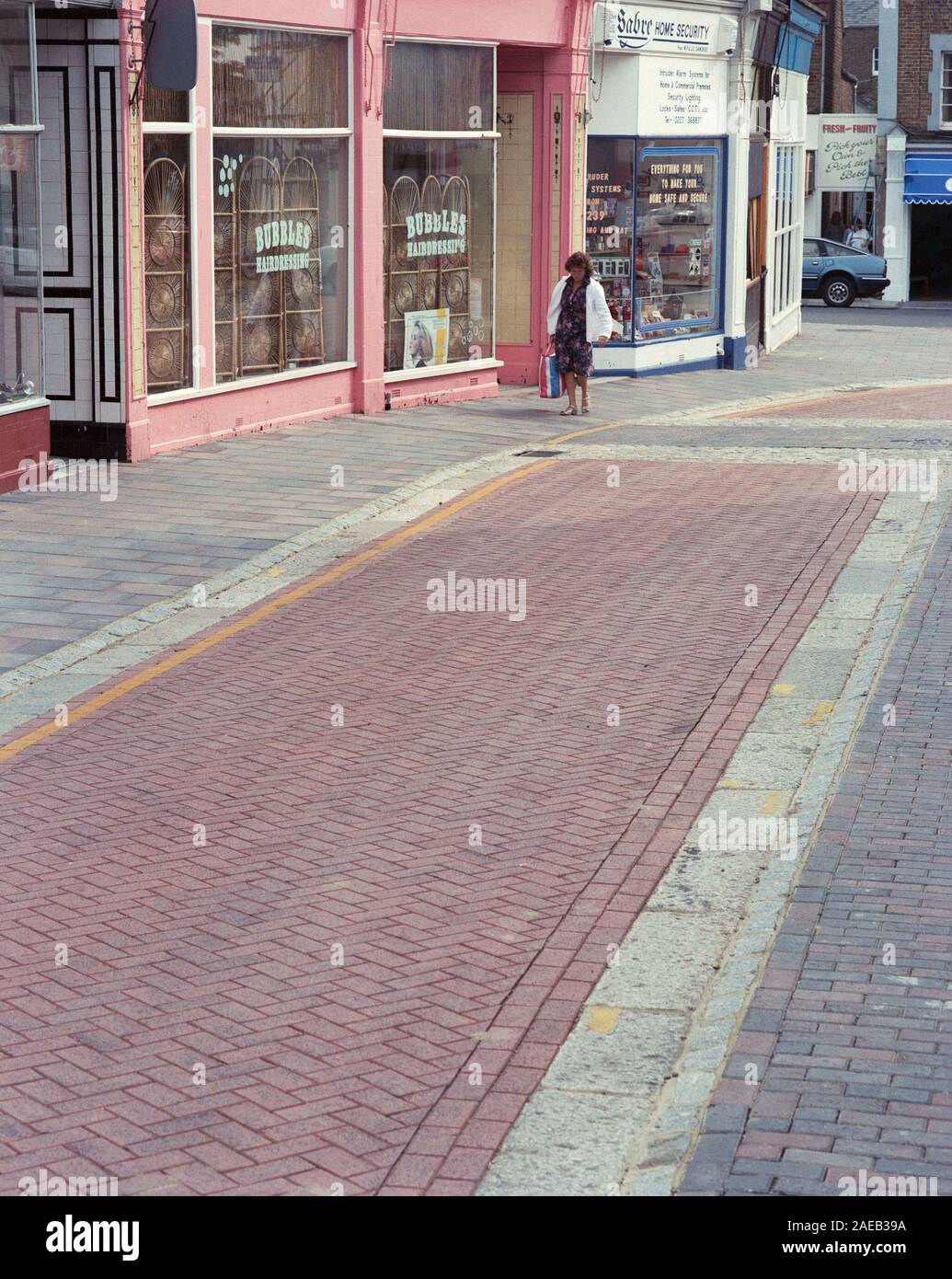 Straße Szenen der Stadt Herne Bay, Kent, South East England, Großbritannien Stockfoto