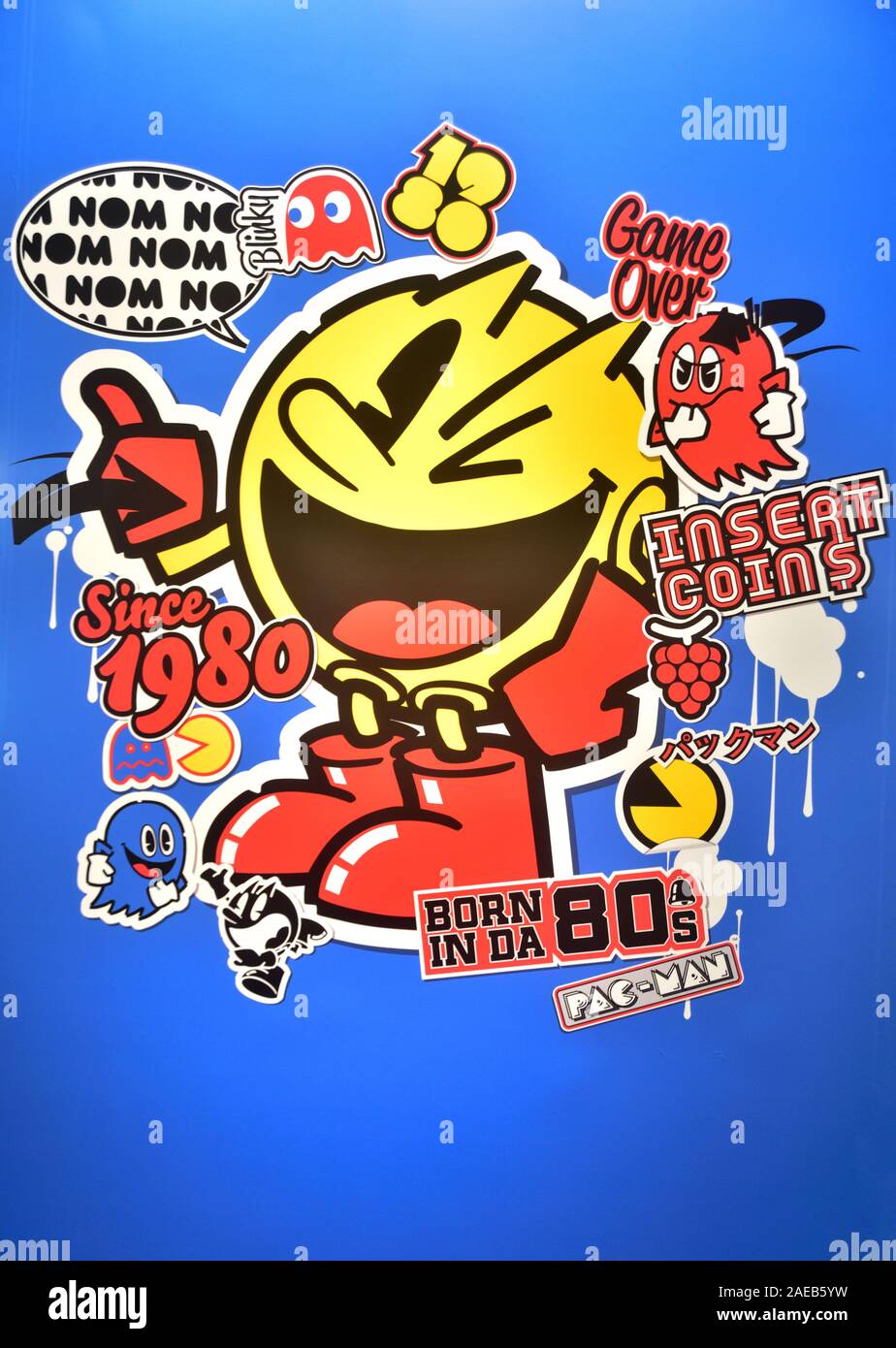 Pac Man spiel Zeichen Stockfoto