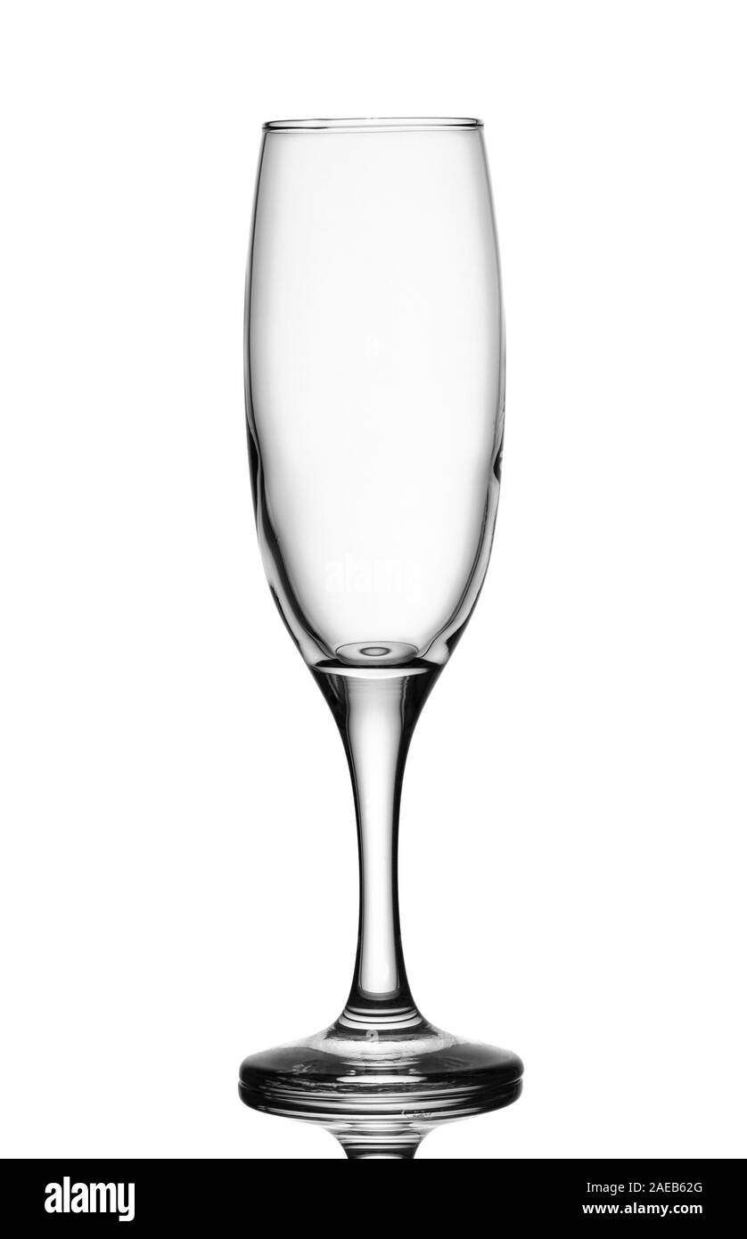 Champagner Glas mit close-up in hellen Farben Stockfoto