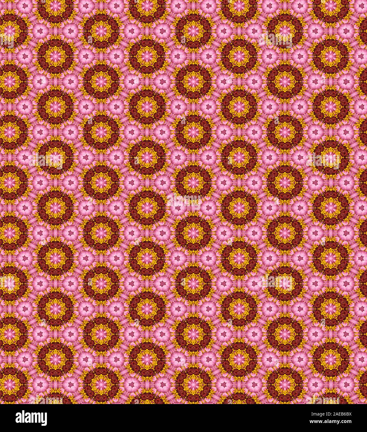 Seamles, sich wiederholendes Muster - Computer Graphic Illustration Stockfoto