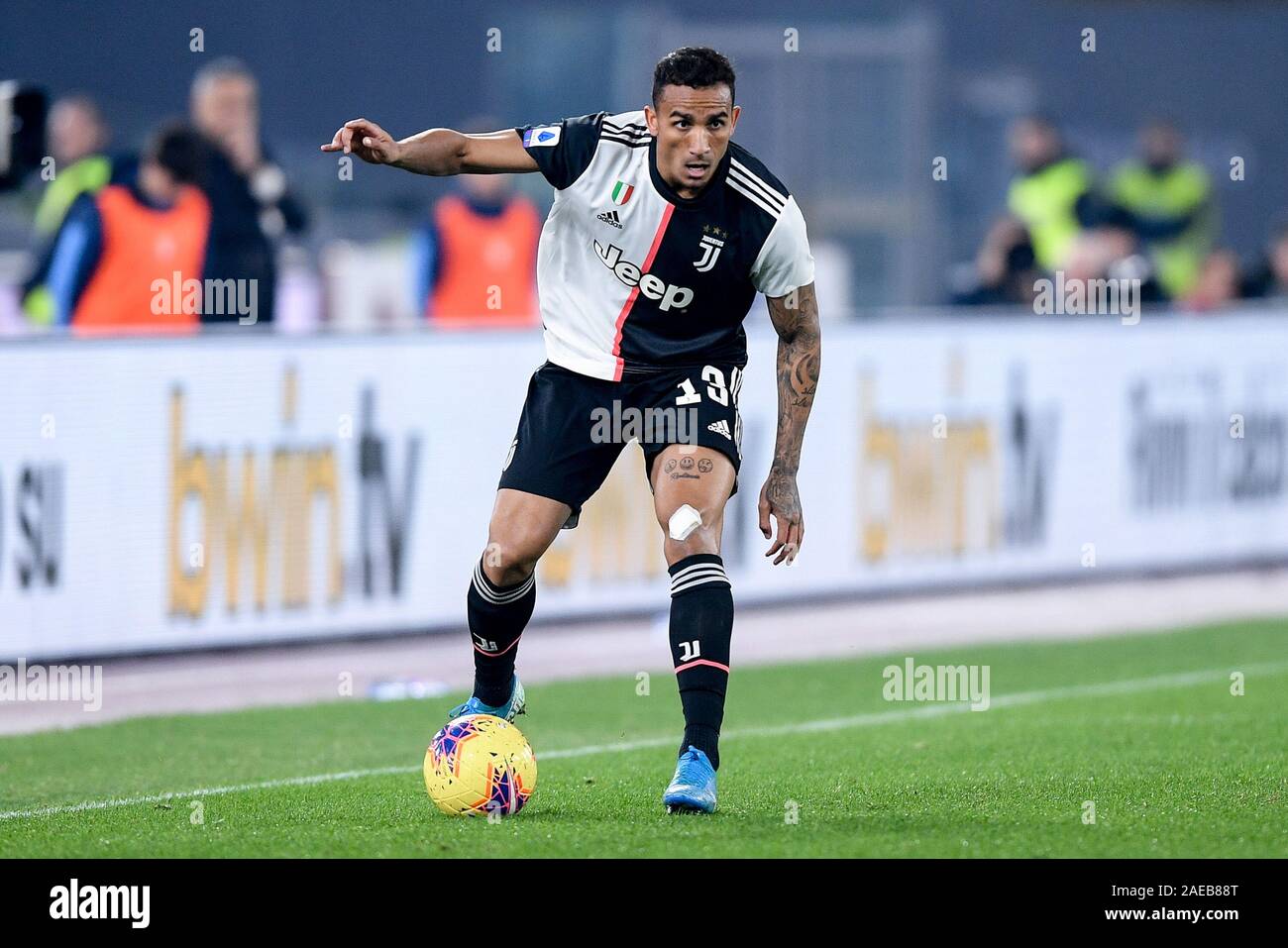 Rom, Italien. 07 Dez, 2019. Danilo von Juventus Turin in der Serie A Match zwischen Lazio Rom und Juventus im Stadio Olimpico, Rom, Italien Am 7. Dezember 2019. Foto von Giuseppe Maffia. Credit: UK Sport Pics Ltd/Alamy leben Nachrichten Stockfoto