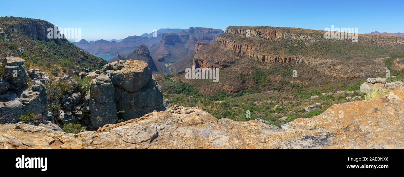 Wandern der Leopard Trail in der Blyde River Canyon, Mpumalanga, Südafrika Stockfoto