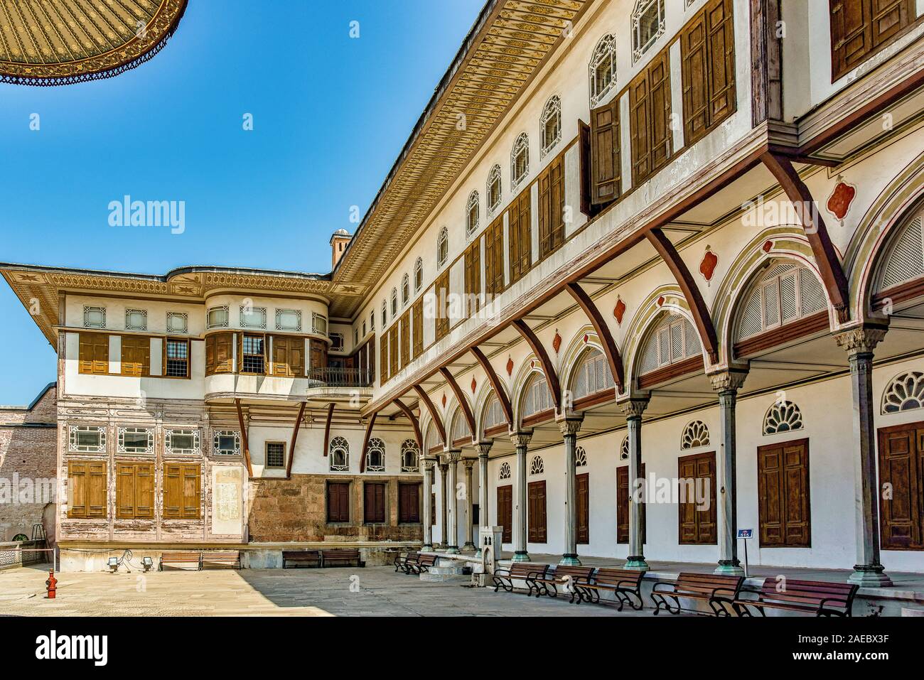 Harem Innenhof, Topkapi Palace, Istanbul Stockfoto