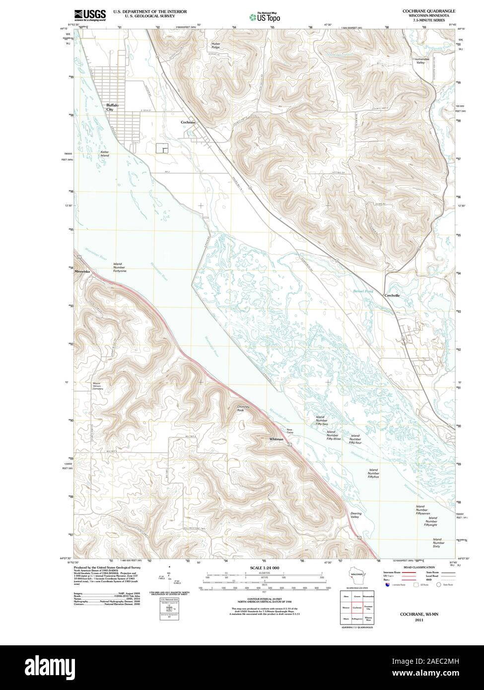 WI Cochrane 20110429 TM Wiederherstellung Stockfoto