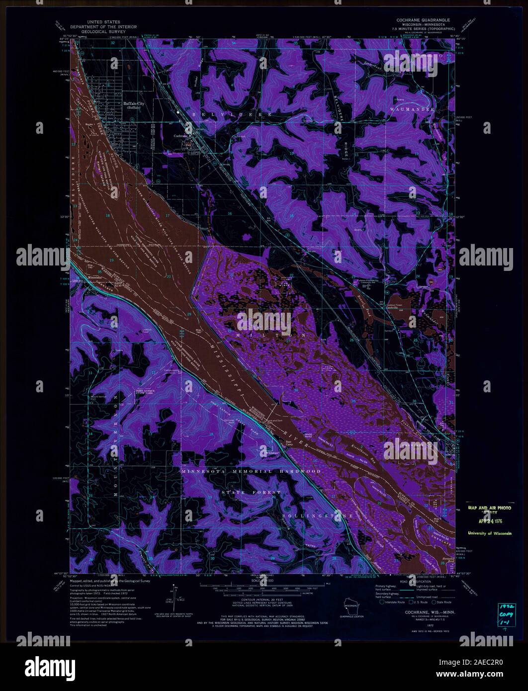 WI Cochrane 500283 1972 24000 invertiert Wiederherstellung Stockfoto