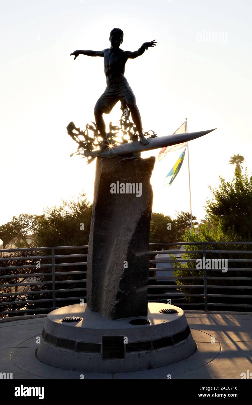 Bilder der Statue den Spitznamen Cardiff Kook in Carlsbad, Kalifornien Stockfoto