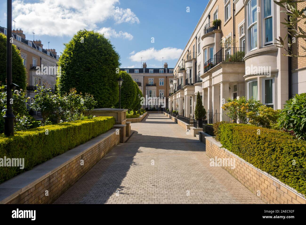Wycombe Square, Holland Park, Royal Borough von Kensington und Chelsea, London, England London, Großbritannien Stockfoto