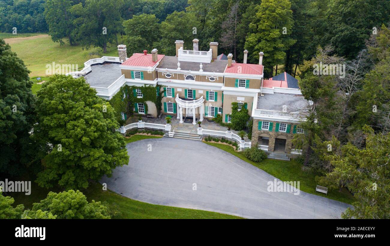 Home von Franklin D. Roosevelt National Historic Site, Hyde Park, NY, USA Stockfoto