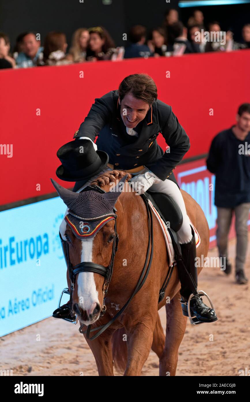 IFEMA, Madrid, Spanien. 29. November 2019. Grand Prix de Dressage, Madrid Pferd Woche 2019: Trofeo Universidad Alfonso X El Sabio. Claudio Castilla Stockfoto