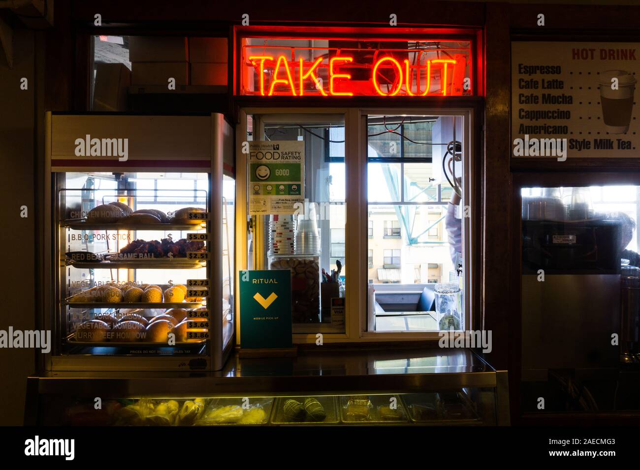 Iconic Chinesisches Restaurant in Seattle's Pike Place Market Stockfoto
