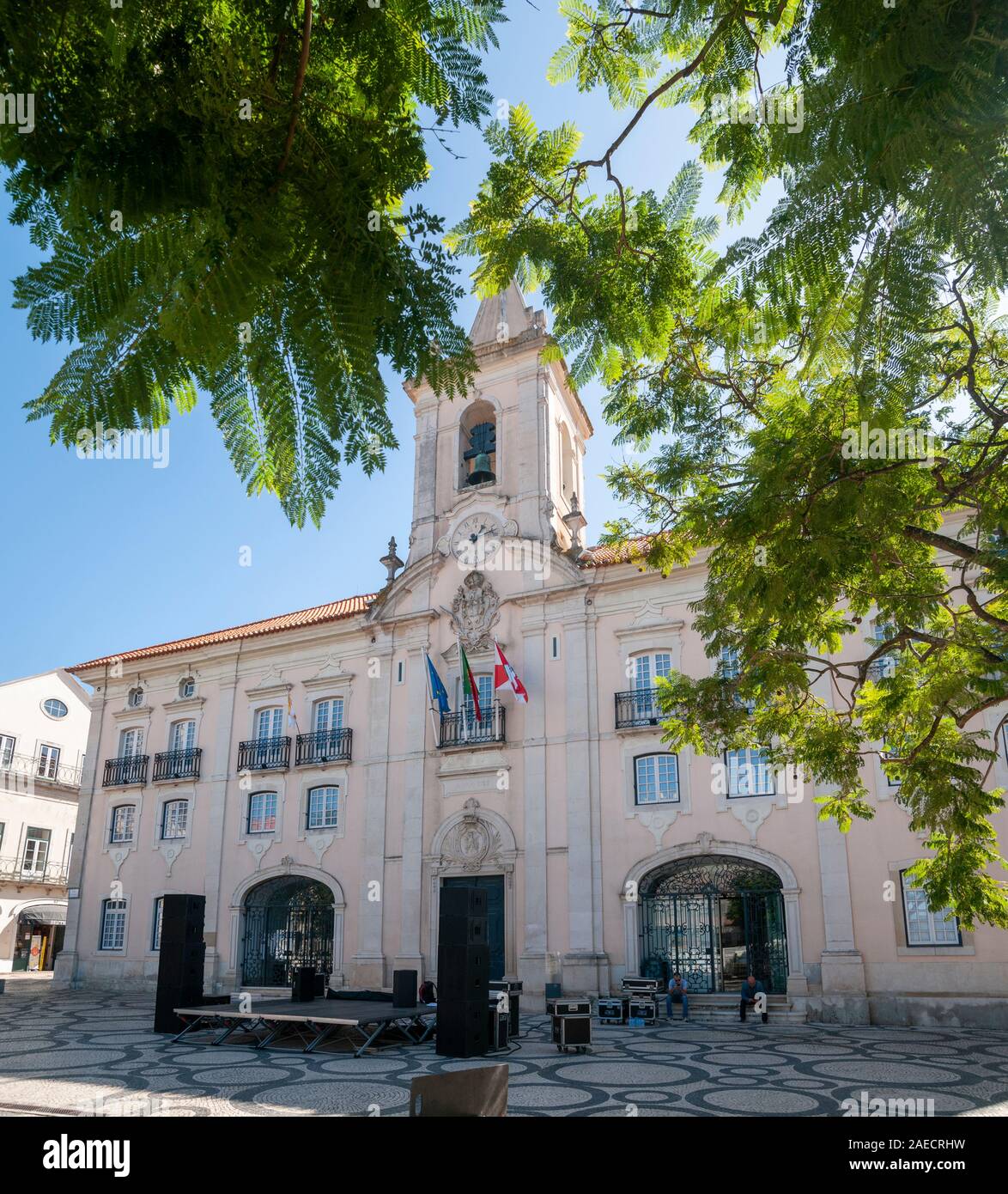 Rathaus am Praça da Republica, (Platz der Republik), Aveiro, Portugal Stockfoto