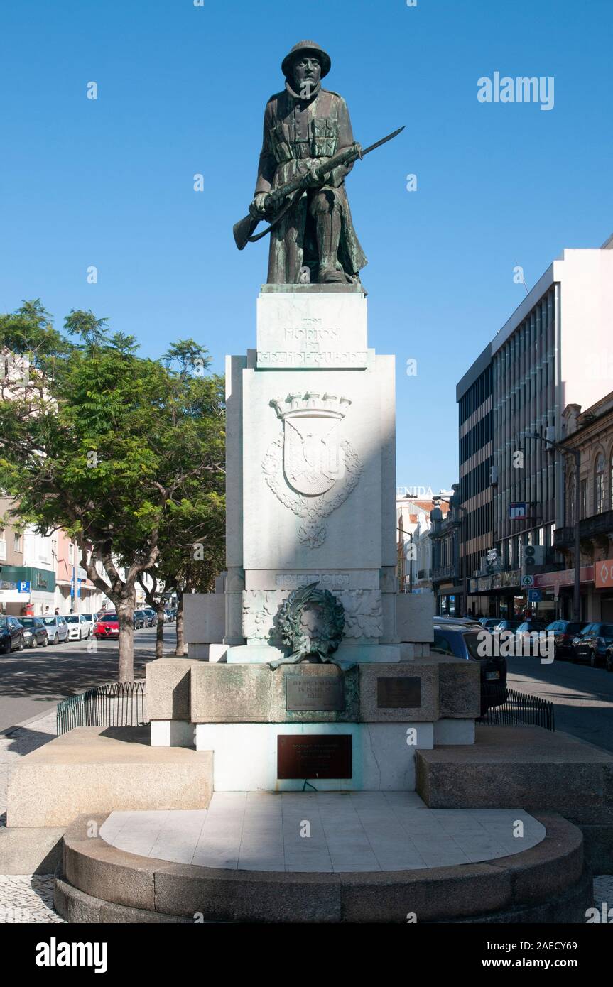 Denkmal für die Soldaten der Große Krieg - der Erste Weltkrieg, Aveiro, Portugal Stockfoto