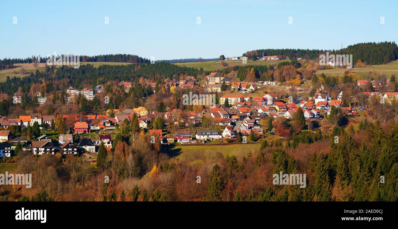 Sankt Andreasberg im Harz, Niedersachsen, Deutschland. Stockfoto
