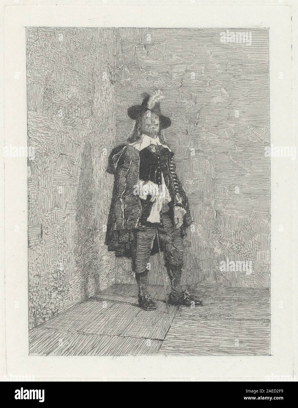 Giovanni Battista Quadrone, Vedetta (Il gentiluomo) (der Suche (der Herr)), 1874 Vedetta [Il] (gentiluomo der Suche [der Herr]); 1874 Datum Stockfoto