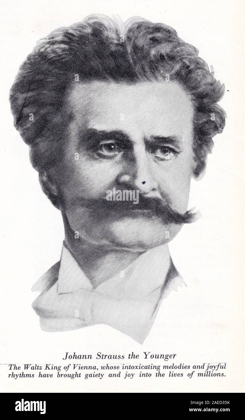 Johann Strauss II - Portrait. Stockfoto