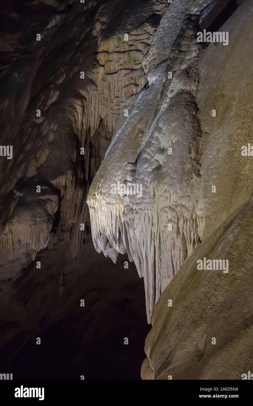Tropfsteinhöhle im östlichen Teil der Belaer Tatra in der Slowakei Stockfoto