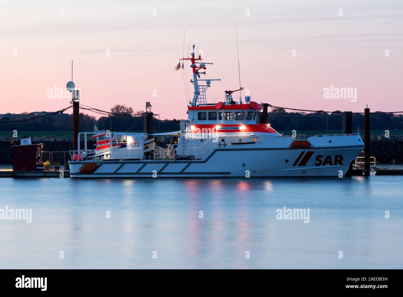 DGzRS SAR-Kreuzer ANNELIESE KRAMER. Die DGzRS ist zuständig für die Suche und Rettung in deutschen Hoheitsgewässern in der Nordsee und der Ostsee. Stockfoto