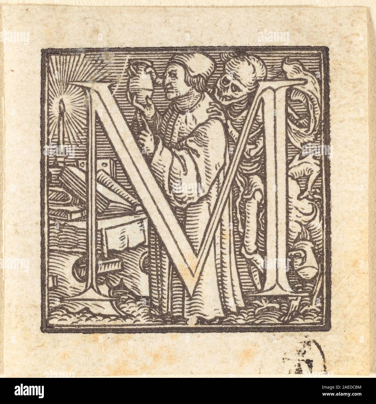 Hans Holbein der Jüngere, Buchstabe M Buchstabe M Stockfoto