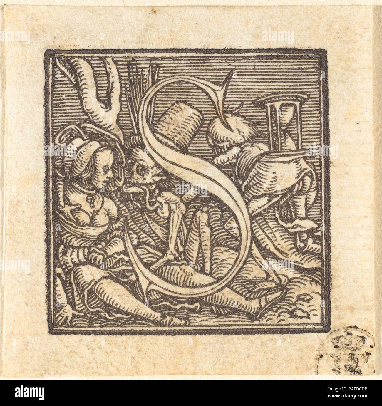 Hans Holbein der Jüngere, Buchstabe s Buchstabe S Stockfoto