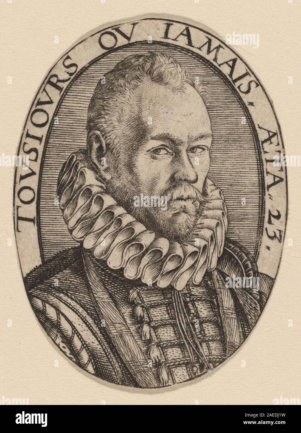 Hendrik Goltzius, Arnout van Beresteyn, c 1579 Arnout van Beresteyn; circa 1579 Datum Stockfoto