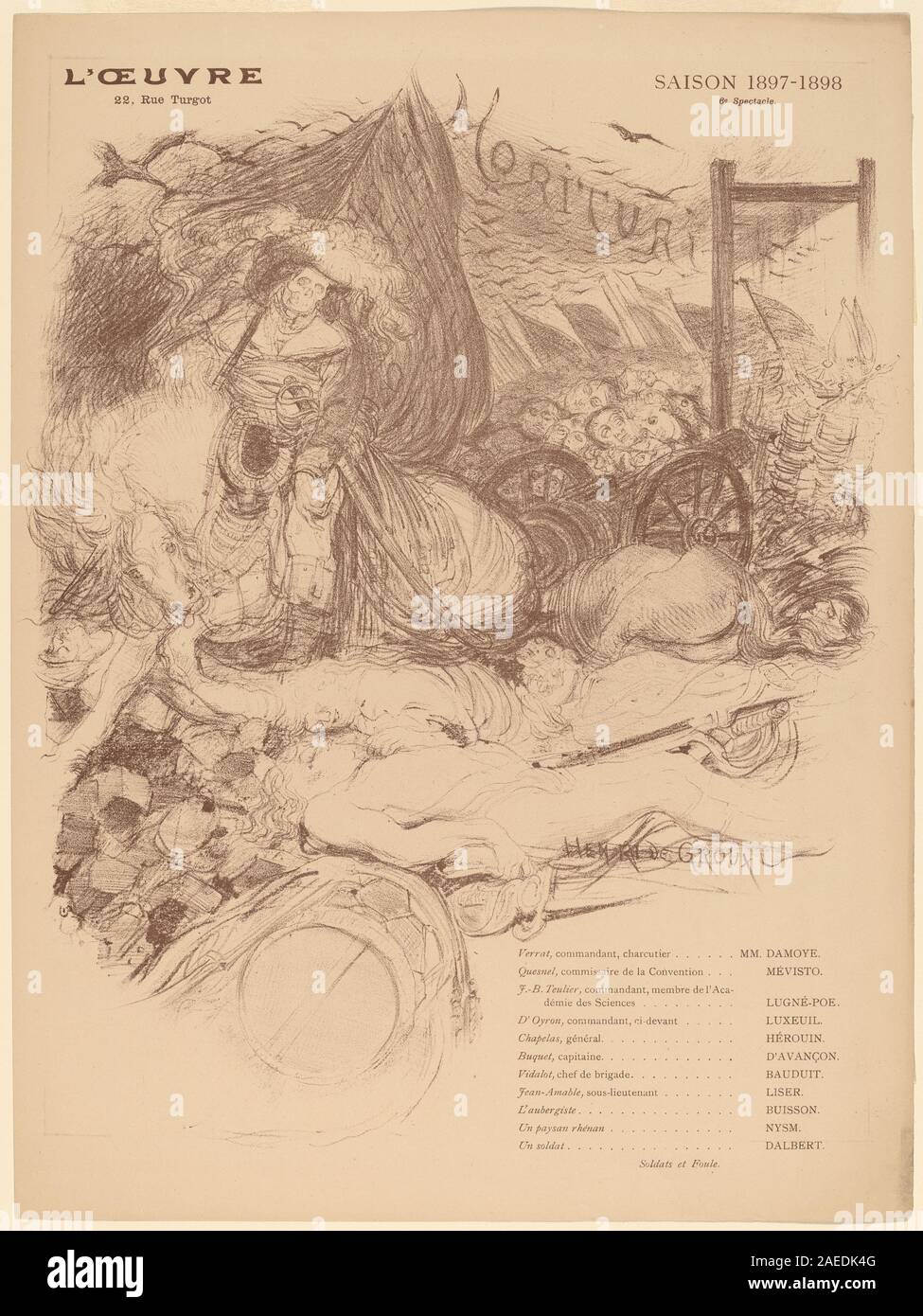 Henri de Groux, Morituri Morituri, 1898; 1898 Datum Stockfoto