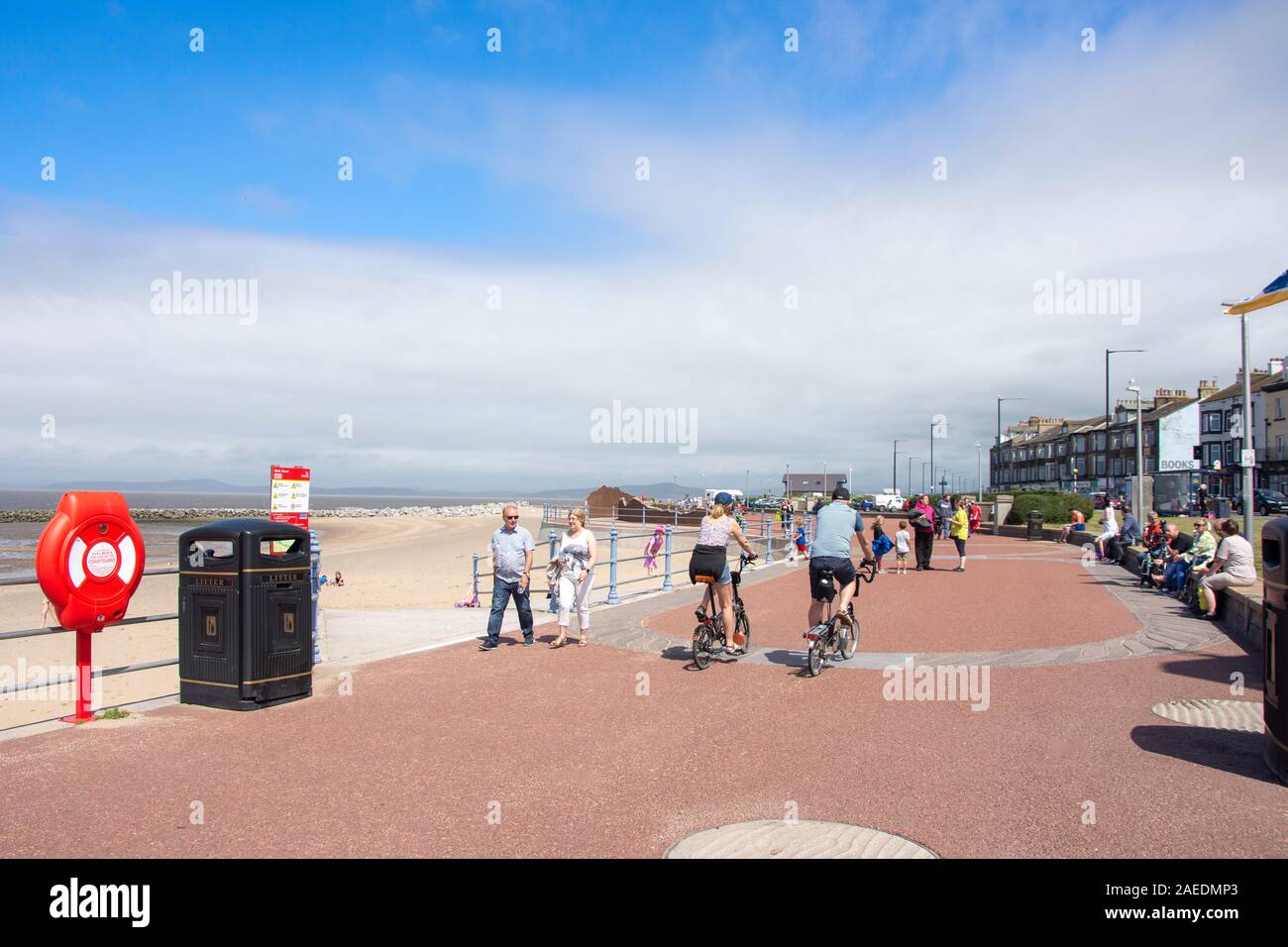 Strandpromenade, Marine Road Central, Morecambe, Lancashire, England, Vereinigtes Königreich Stockfoto