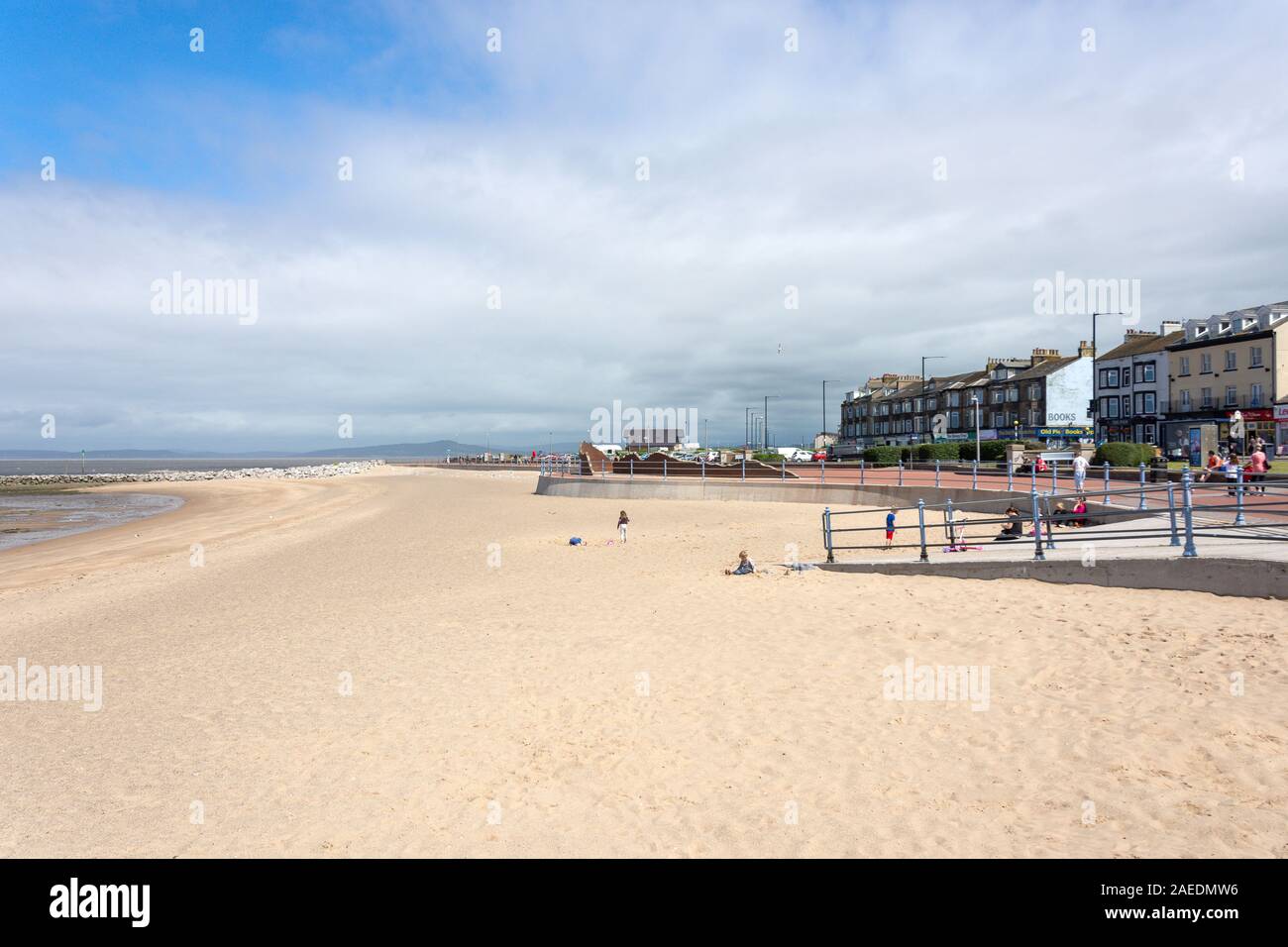 Strandpromenade, Marine Road Central, Morecambe, Lancashire, England, Vereinigtes Königreich Stockfoto