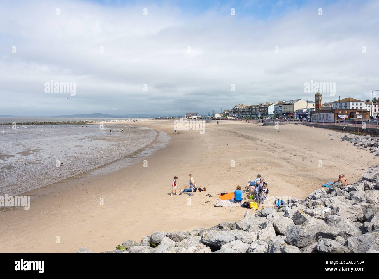 Strandpromenade, Marine Road Central, Morecambe, Lancashire, England, Vereinigtes Königreich Stockfoto