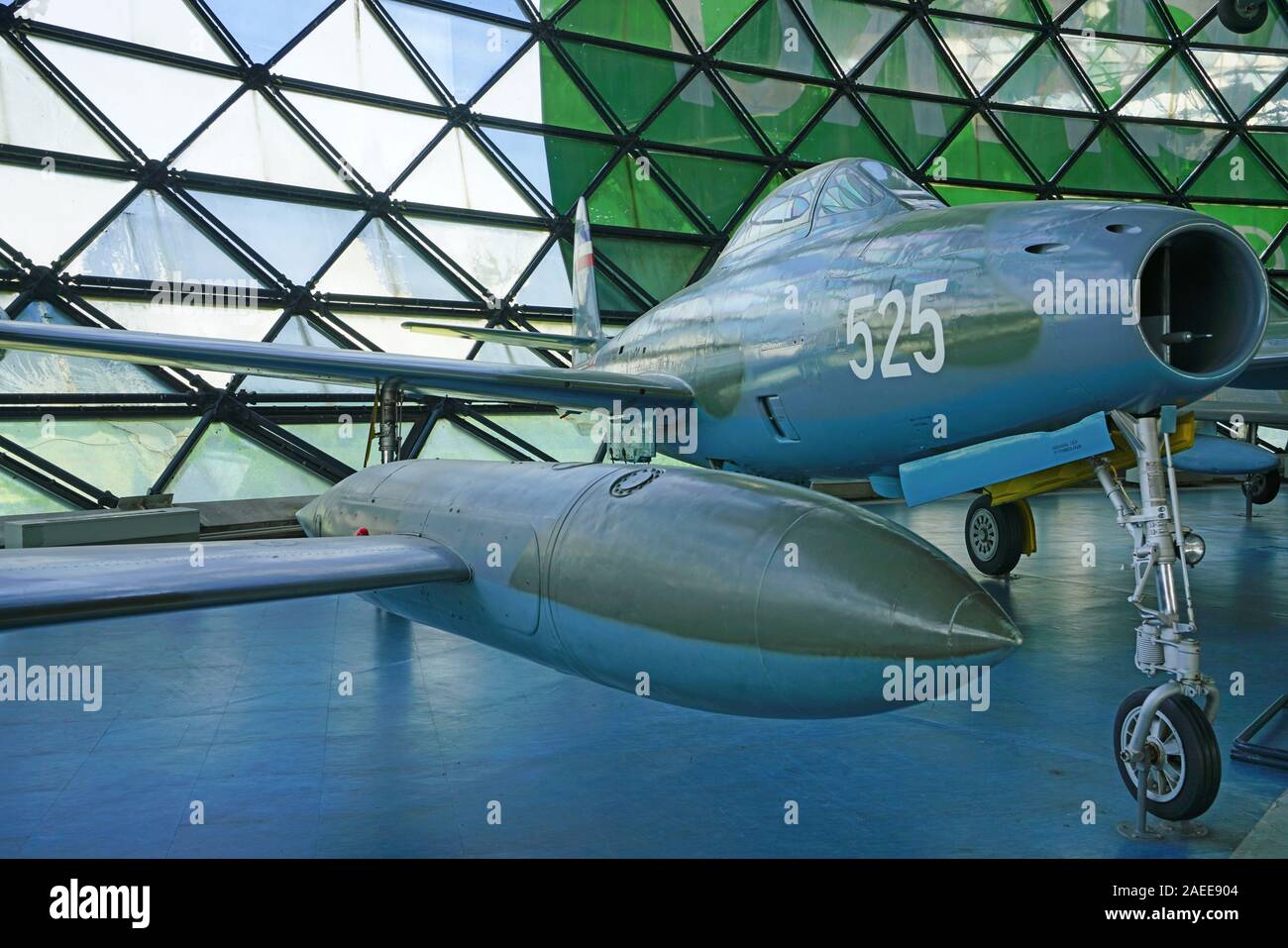 Belgrad, SERBIEN-19 Jun 2019 - Blick auf das Wahrzeichen Aeronautical Museum Belgrad (Ehemaligen jugoslawischen Luftfahrttechnischen Museum) Neben der Belgrader Ni entfernt Stockfoto
