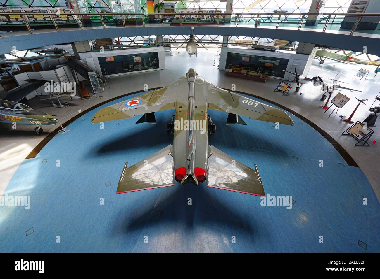 Belgrad, SERBIEN-19 Jun 2019 - Blick auf das Wahrzeichen Aeronautical Museum Belgrad (Ehemaligen jugoslawischen Luftfahrttechnischen Museum) Neben der Belgrader Ni entfernt Stockfoto