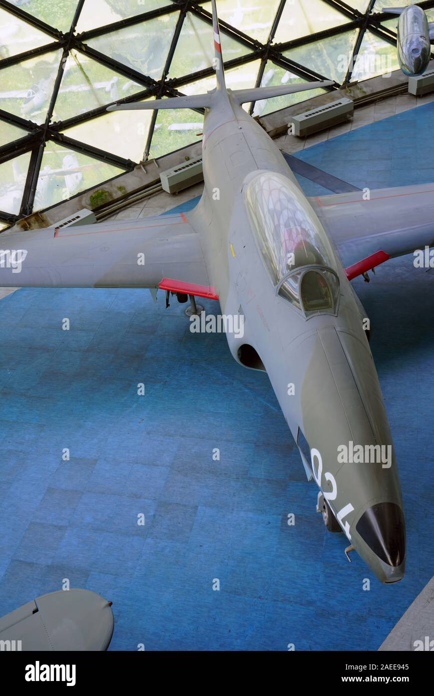 Belgrad, SERBIEN-19 Jun 2019 - Blick auf das Wahrzeichen Aeronautical Museum Belgrad (Ehemaligen jugoslawischen Luftfahrttechnischen Museum) Neben der Belgrader Ni entfernt Stockfoto
