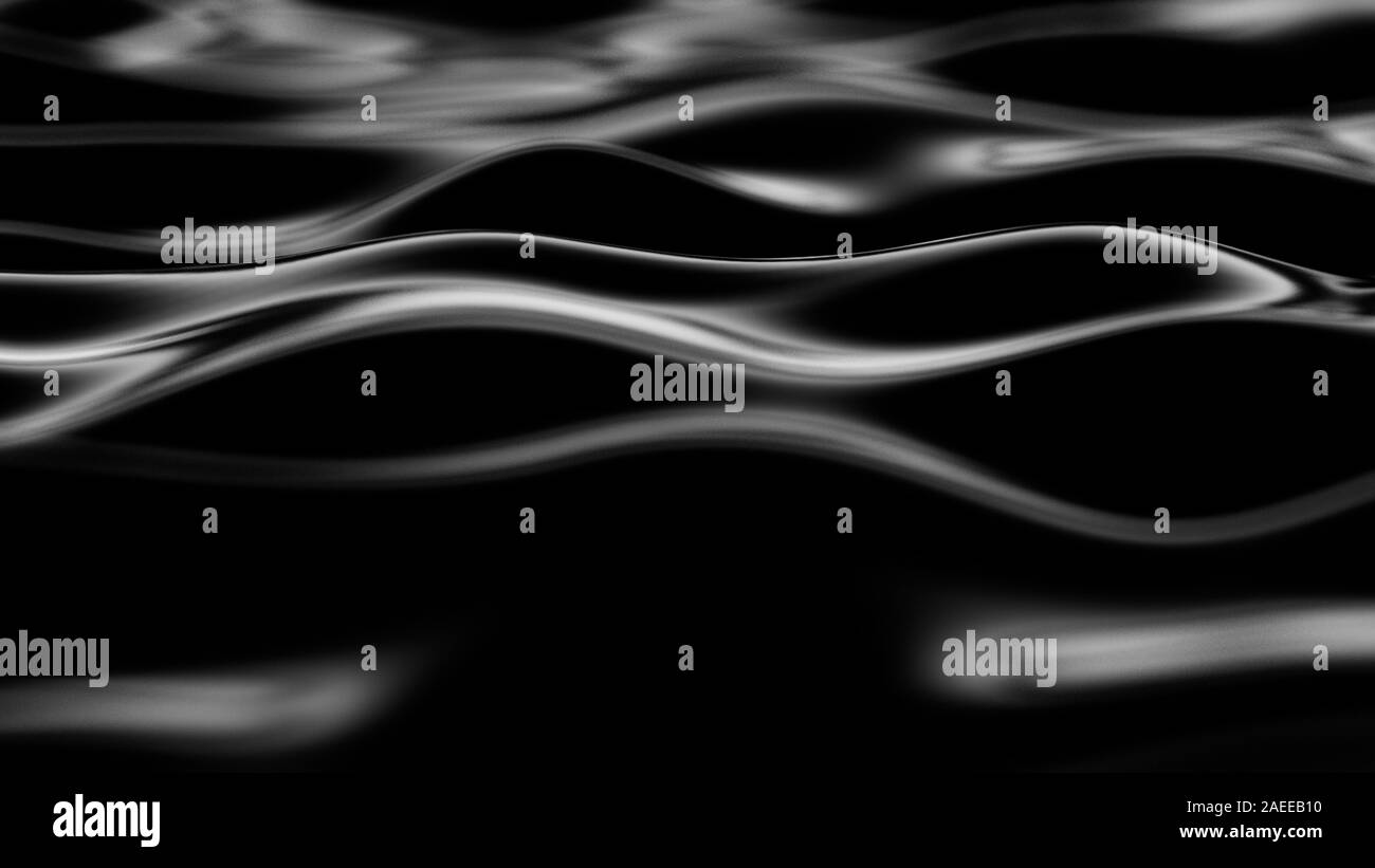 Luxus schwarze Vorhänge Stoff Hintergrund. 3D-Rendering 3 Abbildung d. Stockfoto
