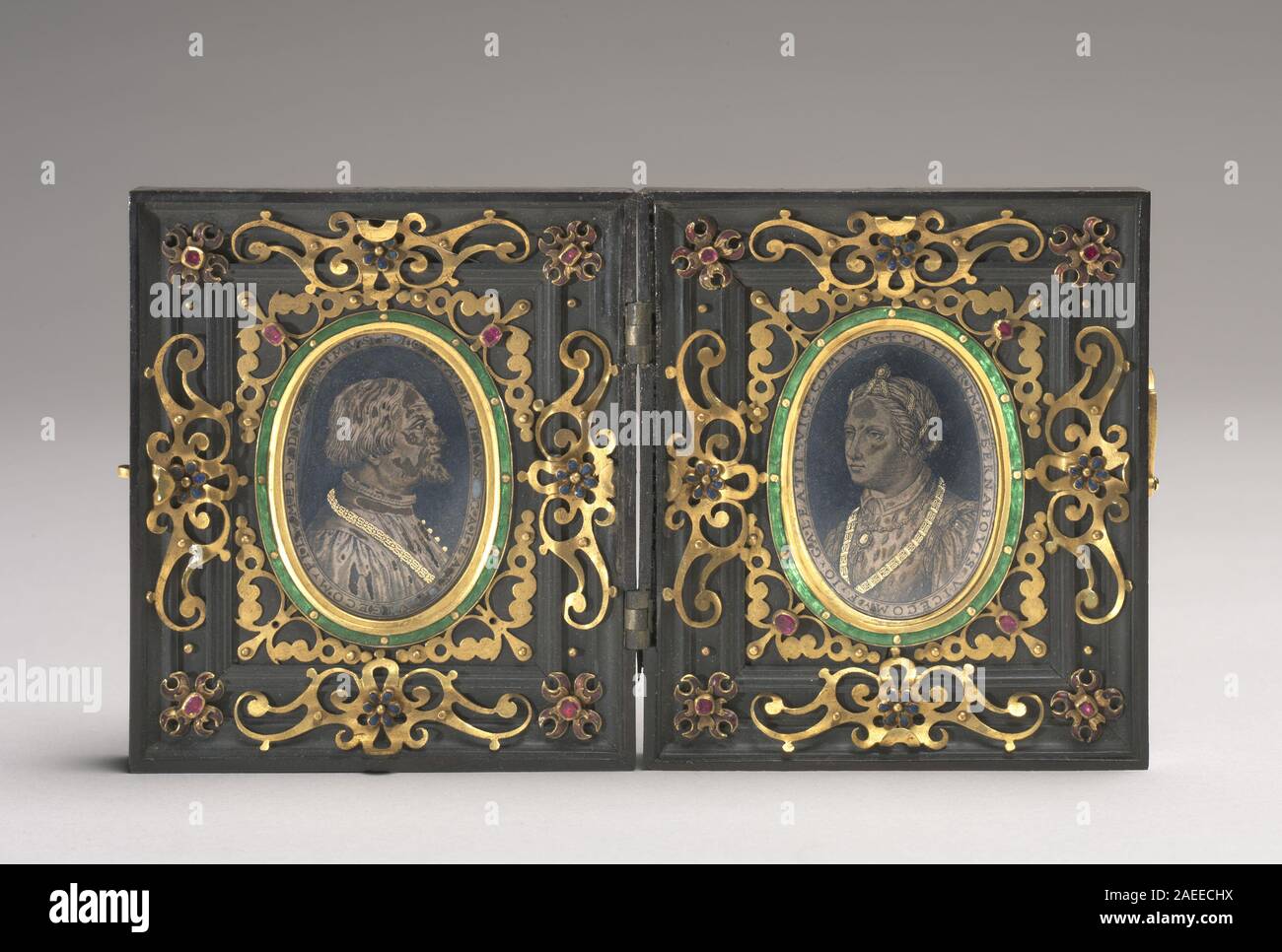 Italienisch 15. Jahrhundert Giangaleazzo Visconti, Herzog von Mailand (linke Hälfte) Giangaleazzo Visconti, Herzog von Mailand [halb links?] Stockfoto